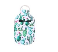 Abaodam Set de Bouteilles Rechargeables de 30ml Flacon de Parfum Portable Lot de 3 en Néoprène Vert avec Porte-clés pour Lotion et Savonnette, pour Fêtes et Usage Quotidien