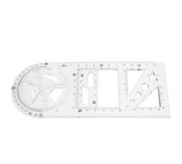 Abaodam Set de Dessin pour Étudiants Règle Multifonctionnelle en Plastique, Outil de Mesure Précis pour Applications Professionnelles et Architecture