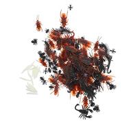 Abaodam Set de Figurines Insectes pour Halloween Jouets Éducatifs et Décorations Micro Paysage Kit Apprentissage pour Adultes