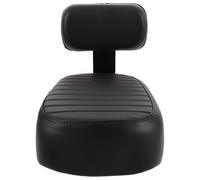 Abaodam Siège Arrière pour Vélo Garçon et Filles Coussin Rembourré en Mousse Souple Dossier Robuste en Fer Compatible Vélos Électriques et VTT Noir Installation par Vis Accessoire