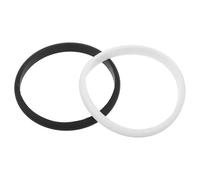 Abaodam Silicone Bracelet de Sport 2 Pièces Noir et Blanc | Style Bicolore Classique, Surface Anti-transpiration Facile à Nettoyer, Séchage Rapide, pour Course et Rassemblements
