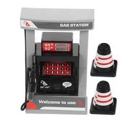 Abaodam Simulation Station-Service Réaliste avec Écran Digital et Carte Interactive Modèle Miniature pour Garçon Fille Jeu Éducatif de Coordination et Motricité