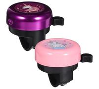 Abaodam Sonnette de Vélo pour Garçon et Filles 2pcs en PP Sonnerie Forte et Design Mignon Cartoon, Accessoire Sécurisé pour Vélo et Trottinette des Jeunes