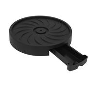 Abaodam Soucoupe Ronde en Plastique pour Plantes Support À Plantes sur roulettes Soucoupe pour Pot De Fleurs Jardinière en Polypropylène Noir