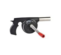 Abaodam Souffleur d'air Manuel Grand Format pour Barbecue Et Camping, Souffleur D'incendie Extérieur Léger en Abs Et Fer, Outil Portatif à Manivelle pour Allumage Rapide en Plein Air