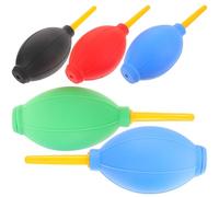 Abaodam Souffleur pour Faux Cils 5 Pièces en Caoutchouc Léger, Outil de Soufflage Portable pour Extensions de Cils, Usage Professionnel et Domestique, Différentes Couleur Aléatoire