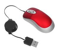 Abaodam Souris USB Mini Télescopique Photoélectrique 1000 Dpi Plastique | 3 Touches, Molette à Trois Voies, Prise en Main Confortable, Usage Maison ou Bureau