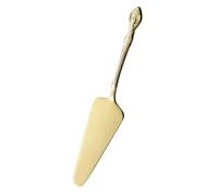Abaodam Spatule à Gâteau en Acier Inoxydable Or, Fine Finition, Facile à Laver, Pelle à Pizza Triangulaire pour Servir Tartes et Pâtisseries