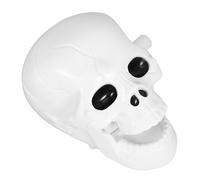 Abaodam Squelette à Remonter Halloween en Plastique, Bouche Articulée, Taille Moyenne, Ornement Mécanique Coloré pour Fête et Farces, Décoratif Original pour Bureau et Présent Festif