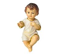 Abaodam Statue De Jésus en Résine De 15 Cm Décoration Artisanale pour Bébé pour Noël Décoration Religieuse pour La Maison pour Les Fidèles