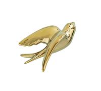 Abaodam Statue Murale Oiseau Céramique Petite Taille or 3d Artisanale Décoration Murale Salon Bureau Chambre