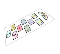 Abaodam Sticker Mural Autocollant de Sol Éducatif pour Jeu de Sauts Chiffres, Résistant à L’Usure, Facile à Retirer, pour Chambre D’garçon et Filles et Salle de Jeux - Autocollants de Jeu