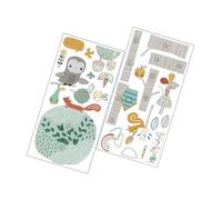 Abaodam Stickers Muraux Animaux Forêt Toise De Pour Garçon Fille Décoration Pour Chambre Garçon Fille Et