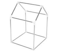 Abaodam Structure de Poulailler d'Extérieur en Métal Solide Grosse Taille 57X57X85 CM Cage Polyvalente pour Poules Canards et Lapins Abri Sécurisé pour Animaux de Jardin