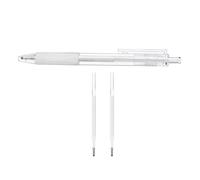 Abaodam Stylo à Sourcils Portable Blanc en Plastique 1 Set pour Débutants Pointe de 1 Mm, Facile à Dessiner des Lignes Précises et Contours Lisses pour Maquillage Naturel
