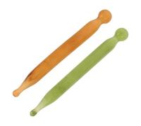 Abaodam Stylo de Massage en Résine Visage Corps, Lot de 2 Bâtons Gua Sha, Équipement Portable D’acupression pour Massage Complet, Détente et Bien-quotidien