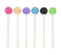 Abaodam Stylos Gel Créatifs de Sucette Design Mignon et Facile à Transporter Lot de 6 Encre Liquide Noire 0,5 Mm et Usage Domestique Plusieurs styles Plusieurs styles