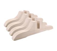 Abaodam Support Base de Claustra Intérieur en Bois Beige, Lot de 4Pcs pour Création d'Espaces Privés Installation Rapide et Facile