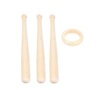 Abaodam Support Batte Baseball Miniature Support Mural pour Exposition de Battes et Base Ronde Présentoir Compact sans Balle Parfait pour Collection et Décoration