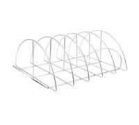 Abaodam Support de Barbecue en Acier Inoxydable Robuste pour Steaks et Grillades en Extérieur, Grille Antiadhésive Demi-Lune, Cuisson Homogène, Usage Camping et Pique-niques, Outil