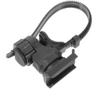 Abaodam Support de Lampe de Vélo Robuste et Antichoc en Plastique et Métal, Clip Porte-vélos Noir pour Utilisation Cycliste Sécurisée et Pratique