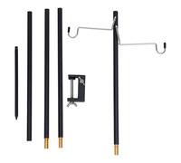 Abaodam Support de Lampe Pliant Léger et Facile à en Alliage D'aluminium Portable Douille de Lampe Détachable pour Camping et Activités de Plein Air