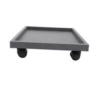 Abaodam Support de Plantes d'Intérieur avec roulettes Soucoupe Carrée pour Pots de Fleurs en PP Accessoire Pratique de Jardinage Facile à Déplacer Design Élégant