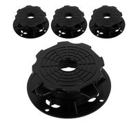 Abaodam Support de Terrasse Réglable sur Piédestal Lot de 4, Base Plastique Ajustable 22-40 MM, pour Mise à Niveau de Plateforme Extérieure, Adapté aux Sols Suspendus et Rehaussés