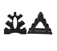 Abaodam Support D'haltère en Plastique Noir Multi-étages Base Stable, Forme Triangle et Arbre, Compact et Facile à Transporter pour Rangement de Poids à Domicile ou Bureau