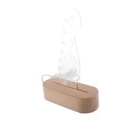 Abaodam Support Lumineux pour Médiators De Guitare avec Base Bois Rangement Pratique Et Élégant pour Accessoires De Guitare Éclairage Doux pour Ambiance Musicale