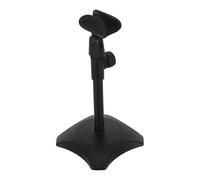 Abaodam Support Microphone Ajustable avec Base Ronde Support Bureau Compact et Portable pour Micro Montage Stable pour Interviews Chant Live et Enregistrement Audio