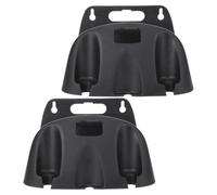 Abaodam Support Mural Facile à Installer et Assembler 2pcs en PP Noir pour Tuyau D'arrosage Organisateur Pratique pour Rangement Extérieur Mur ou Côté de Maison