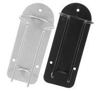 Abaodam Support Mural Noir Argenté pour Tondeuse à Barbe en Acier Inoxydable Organisateur Robuste pour Accessoires de Coiffure, pour Atelier de Coiffure