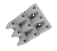 Abaodam Support Mural pour Fléchettes Gris en Plastique Haute Résistance, Râtelier à 9 Emplacements pour Pointes Acier ou Souples, Organise et Expose Vos Fléchettes pour Salle de Jeux,