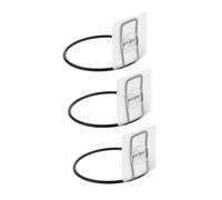 Abaodam Support Mural pour Gamelle Suspendue Animaux de Supports Adhésifs Noirs pour Bol Alimentaire Rack Anti-Renversement pour Chiens et Chats Accessoire Pratique pour Maison Propre