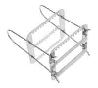 Abaodam Support Porte-lames de Microscope en Acier Inoxydable Structure Verticale et Multi-emplacements, Accessoire Précis pour Laboratoire de Pathologie et Biologie