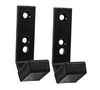 Abaodam Support pour Haltères de Gym Mural 2 Pièces, Rack de Stockage pour Barre de Gym, Rangement Poids Musculation, Gain de Place, Pc