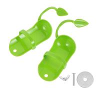 Abaodam Support pour Mangeoire à Oiseaux 2 Pièces en Plastique Vert Squelette de Seiche, Facile à Installer et Pratique pour Fruits et Légumes