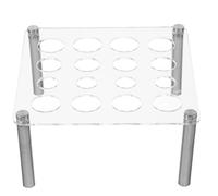 Abaodam Support pour Pièces d'Échecs en Acrylique Transparent Support Carré Stable 3 Ouvertures pour Moules DIY en Résine Époxy Organisateur Polyvalent pour Rangement de Jeux d'Échecs