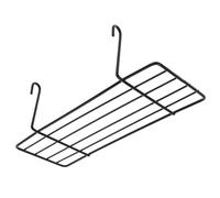 Abaodam Support Robuste en Fer Forgé Noir pour Perchoirs à Oiseaux, Étagère Murale Polyvalente pour Cage à Perruche, Accessoires pour Oiseaux, Fixation Simple sur Grille, Petit Perchoir