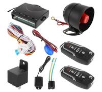 Abaodam Système D'alarme Antivol Voiture Serrure Centrale et Démarrage à Distance, Kit Entrée sans Clé pour Véhicule, Contrôle Automatique des Portières, Compatibilité Large, Sécurité