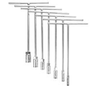 Abaodam T Handle Socket Set 7pcs Clé À Rallonge ike Handle Grips Flexible Wear-Resistant 8Mm 10Mm 12Mm 13Mm 14Mm 17Mm 19Mm Car Repair Tool