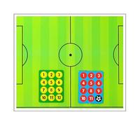 Abaodam Tableau de Football Magnétique Portable en Pvc Effaçable à Sec avec Marqueur et Aimants pour Entraînement Football et Stratégie D'équipe