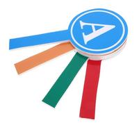 Abaodam Tableau de Score Effaçable à Sec 4 Pièces en Écume, Palette de Vote Simple Face, Portable et Multifonction pour Scénarios de Compétition