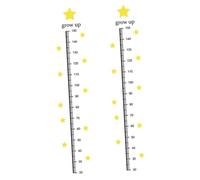 Abaodam Tableau De Taille Mural Pour Garçon Et Filles Étoiles, Autocollants De Croissance 30x45 Cm, Décoration Chambre Garçon Et Filles, Autocollants Éducatifs, 2 Feuilles Pour Chambre, Salle De Jeux