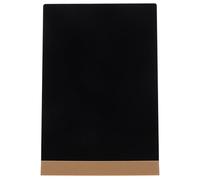 Abaodam Tableau Mémo Noir de Bureau en Abs Surface Lisse et Effaçable, Décoration Élégante pour Maison et Hôtel, Panneau Tableau Noir Debout Pratique