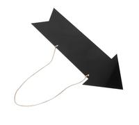 Abaodam Tableau Noir Suspendu en Acrylique Noir, Double Face, Format Moyen, Panneau Directionnel DIY pour Mariage et Fête, Panneau D’écriture Manuscrite, Panneaux Décoratifs Intérieurs