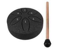 Abaodam Tambour à Langue Acier Portable Notes Mini Percussion de Poche pour Yoga Voyage et Thérapie Sonore Tambour de Pluie et Au Riche