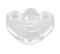 Abaodam Tampon Fard à Paupières en Plastique de Cœur, Outil de Maquillage DIY Polyvalent pour Application Créative et Précise du Blush L'ombre à Paupières
