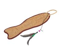 Abaodam Tapis à Griffer pour Chat en Sisal de Poisson Protection pour Meubles, Accessoires Aléatoires, Rafraîchissant en Été, Solide et Naturel Couleur Aléatoire